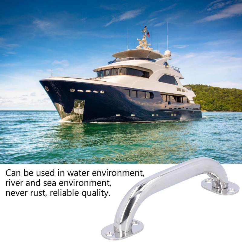 235mm Boat Handle 316 Stainless Steel Polishing Door Handrail for