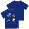 Harry Bear Boys' Tractor Pyjamas Short, blue