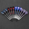 CyeeLife 12本入り 15g ソフトチップダーツセッ+アルミシャフト+100個ティップ+多機能ツール,入門級家庭用ダーツ