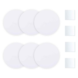 UFURMATE Wall Hole Cover Plate PVC Plastic Ceiling Cover Blank Round Decorative Wall Plate Repair Kit for Floor, Ceiling and Wall 5 Inch 6 Pieces