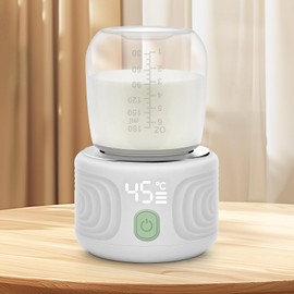 Baby Bottle Warmer, Maypott Portable 3 Minutes Fast Milk Warmer for Travel with 4 Selectable Temperature & Burn Protection, Leak-Proof & Safe Rechargeable Bottle Warmer for Breastmilk, Formula, Water