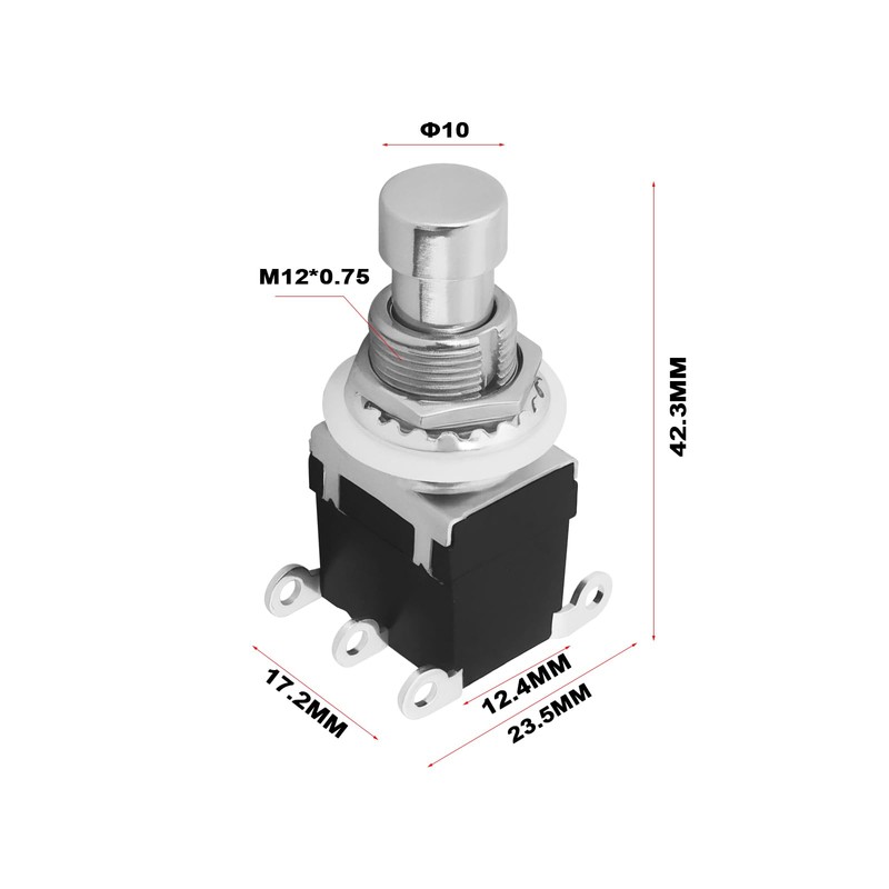 Create idea 2 Pieces Electric Guitar Effect Pedal Switch Bypass
