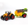 M MOLTO - Assortment of tractors with toy trailer, multi-coloured