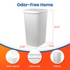 Hefty HFT-2166000-4 53-qt. Touch Lid Wastebasket, White