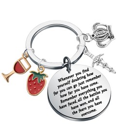 Lywjyb Birdgot Romance Novel Inspired Keychain Book Lover Gift Special Edition Gift Book Nerd Gift (Power Key)