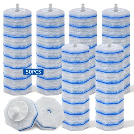 50 Count Toilet Wand Cleaning Refills, Disposable Toilet Brush Replacement Heads Compatible with Clorox Brushes