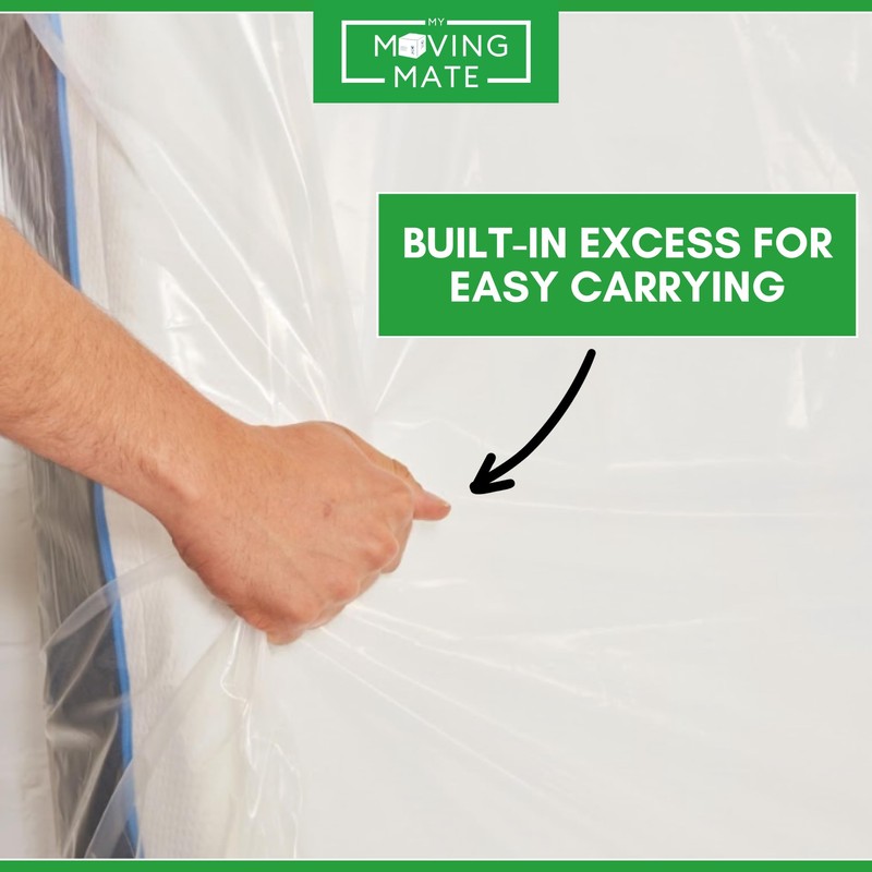 Full Mattress Bag for Moving and Storage - 5 Mil