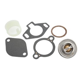 Thermostat with Gasket, Thermostatic Seal, Mercruiser Thermostat, Thermostat Kit 807252Q5 Replacement for Mercruiser with Case 160° 4.3L 5.0L 5.7L 7.4L 8.2L from 1987, Default