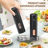 Electric Salt and Pepper Grinder Set Automatic Pepper Mill Shakers