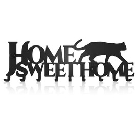 SirHoldeer Key Holder for Wall, Home Sweet Home Sign, Key Hooks Wall Mounted, Wall Hooks Heavy Duty, Home Decor Accessories Living Room, Housewarming Gift for New Home