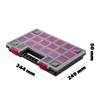 KADAX Organiser, Tool Box Made of Plastic, Small Parts Magazine