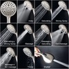 High Pressure Handheld Shower Head, 10-Setting Showerhead, 4.7”Detachable Showerhead Set