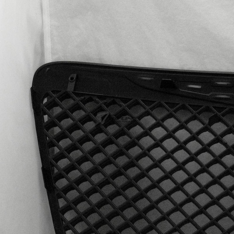 Glossy Black Mesh Front Hood Bumper Grill Grille Guard ABS