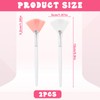 2 Pcs Face Mask Applicator Fan Brushes for Facial Soft