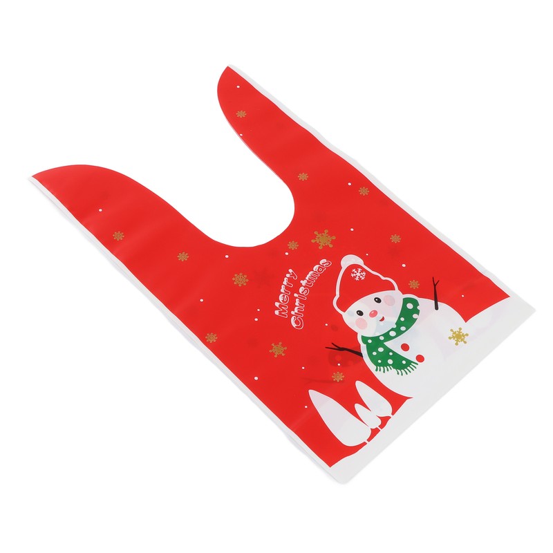 100Pcs Christmas Gift Bag Cute Food Grade Eco Friendly Reusable