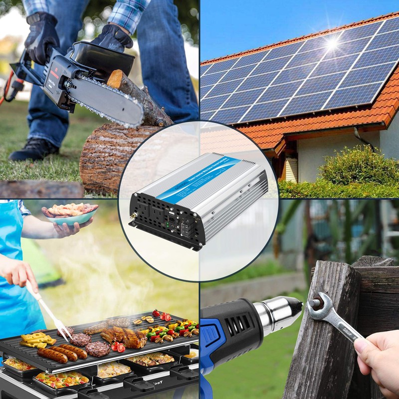 1200W Power Inverter DC12 Volt to AC 120 Volt with