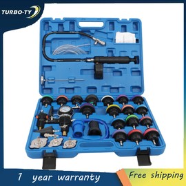 TINVHY Universal 28pcs Radiator Pressure Tester Vacuum Cooling System Tool Refill Kit