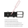 Red Bridge RBC Premium Men's Genuine Leather Belt - black