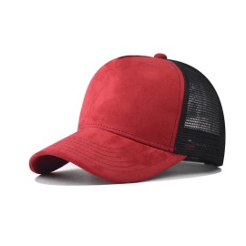 2027 NEW KJ Customized Summer Truck Driver Baseball Cap with 3D Embroidery Mesh Fabric Breathable & Waterproof CustomSize: One Size, Color: red