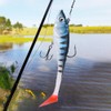 Coating T Tail Soft Artificial Simulation Lure Bait Sea Fishing
