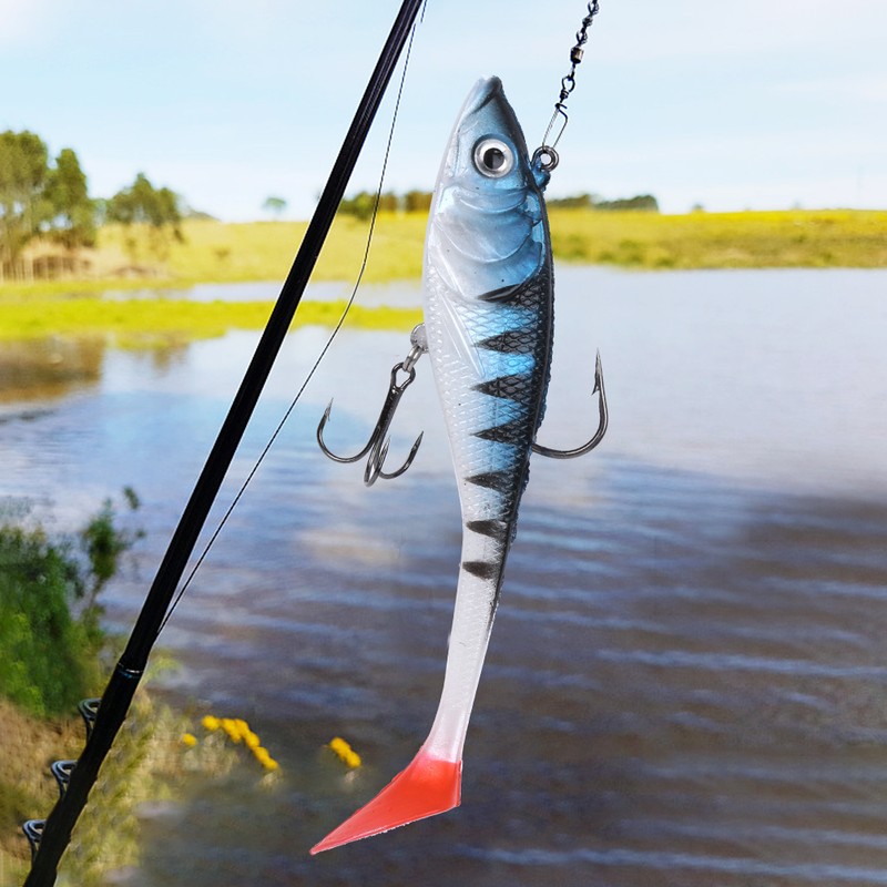 Coating T Tail Soft Artificial Simulation Lure Bait Sea Fishing