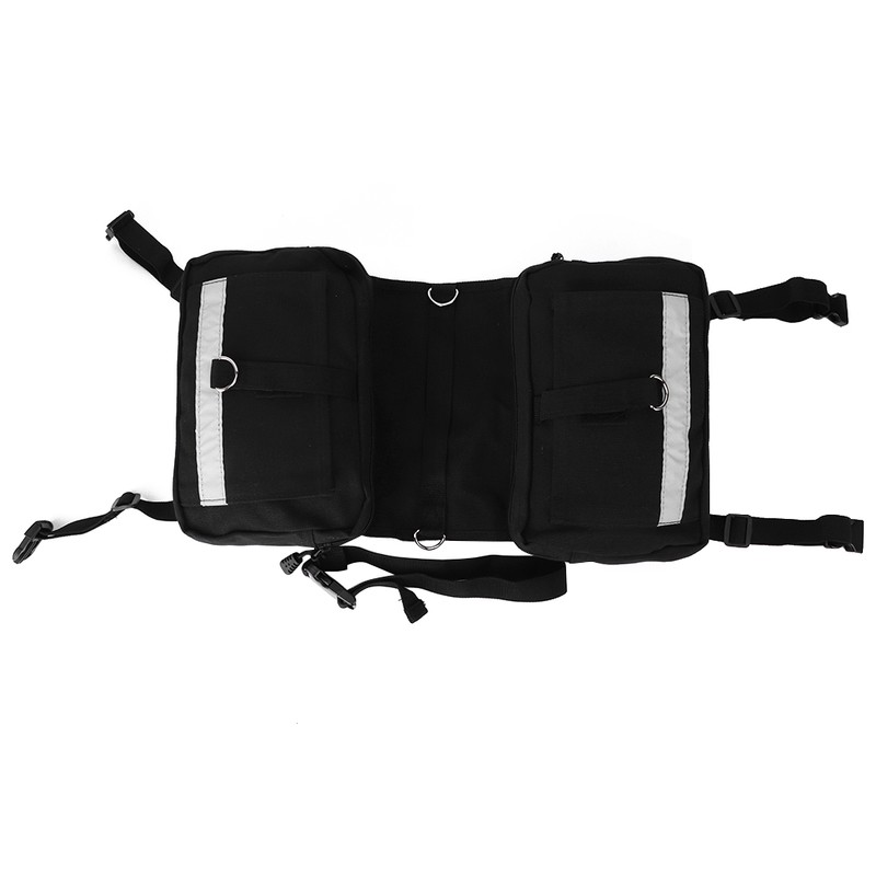 Reflective Stripe Canvas Bag Outdoor Sports Multifunction Large Capacity Pack