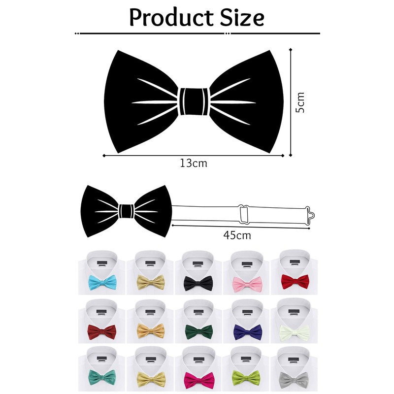 Trimming Shop Assorted Colour Bow Ties for Men - Pre-Tied