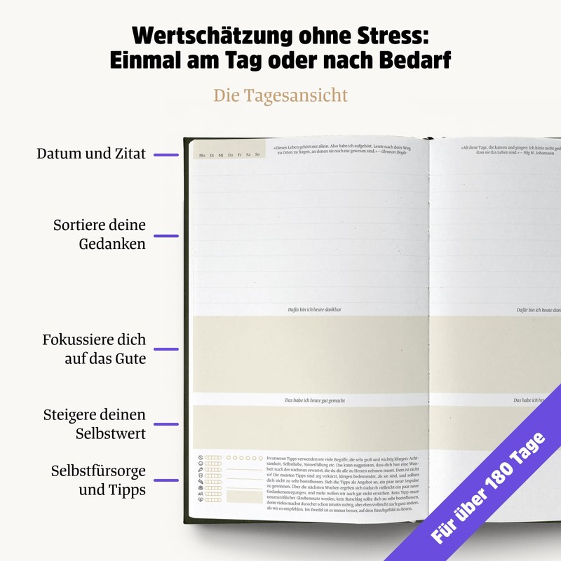 A Good Day, Self Love & Gratitude Journal Only 5-6