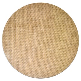 Disposable Burlap Printed Paper Place Mats 50 Pack 13.5 Round Rustic Brown Natural Chargers Coated Place Mat for Fall Spring Vintage Country Farmhouse Tan Table Setting Dinner Kitchen Party