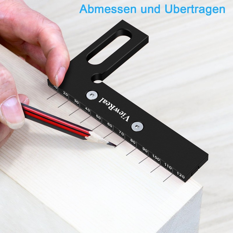 3D Mitre Square Multifunctional 22.5-90 Angle Measure Aluminium Alloy High