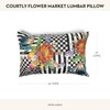 MACKENZIE-CHILDS Courtly Flower Market Lumbar Pillow