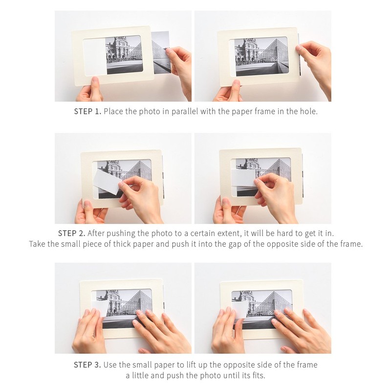 Black 8x10 PLAIN Paper Frame - Black Monolike Plain Paper