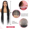 DOSAY Full Lace Cornrow Braided Wigs for Black Women Knotless