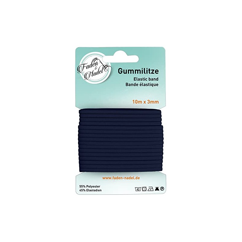 Faden & Nadel 3 mm rubber cord: elastic rubber band,