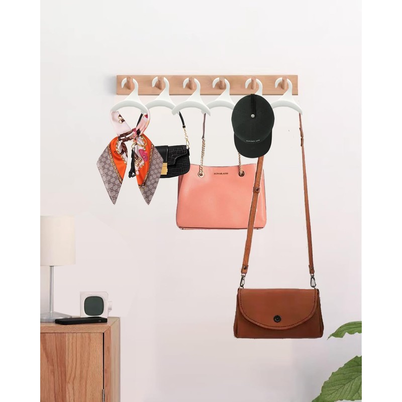 SEEBRIDER Bag Hanger for Closet, Purse Holder White Backpack Hanger