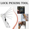 7in1 Lock Picking Tool Set,Professional Stainless Steel Lock Picking Kit,Folding