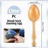 Jexine Darning Egg for Socks Wooden Darning Supplies Kit with