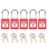 5 Sets 38mm Lockout Lock Insulation LOTO Nylon PA Steel