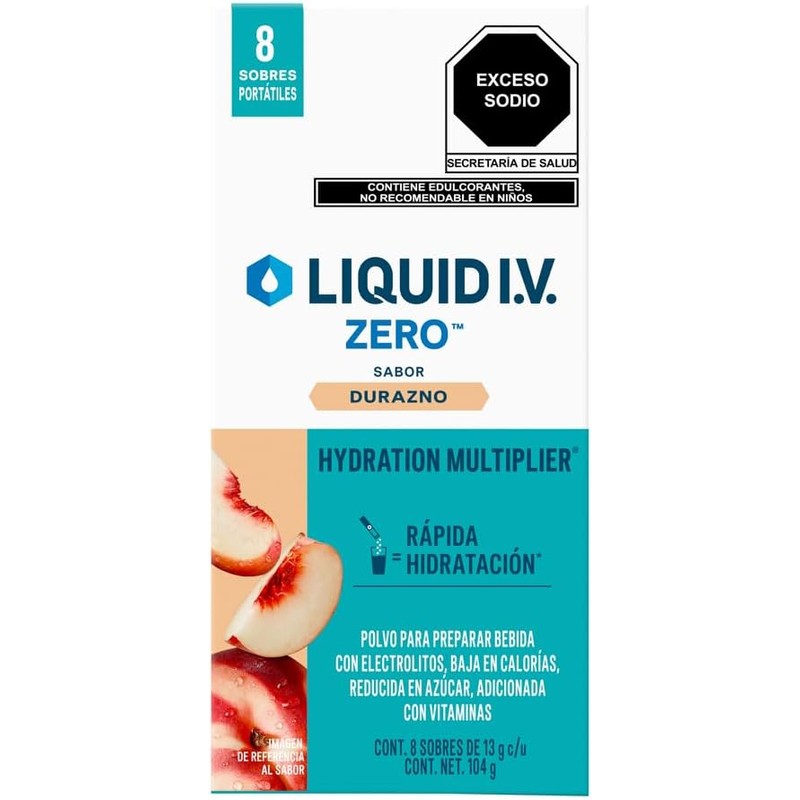 LIQUID I.V. Zero Electrolitos y Vitaminas en Polvo para preparar