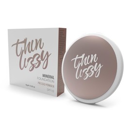Thin Lizzy All Natural Compact Mineral Foundation - Lightweight, Flawless Coverage with SPF 10, Bootylicious