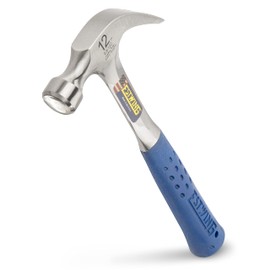 ESTWING Hammer - 12 oz Curved Claw with Smooth Face & Shock Reduction Grip - E3-12C