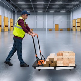 Folding Work Platform, Step Ladder, Mechanic Creeper, Rolling Seat Auto Car Shop Garage Repair Work Tool Padded Cart, Utility Cart, for Home, Office, Workshop Garage