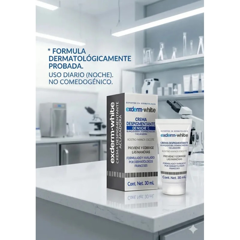 Exderm White Crema Despigmentante Intensiva Noche 30ML Todo Tipo de