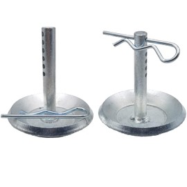 (2-Pack) 2205071 and 2208864 Replacement Snow Plow Skid Shoes with Quick-Release Cotter Pins fits Part ATV UTV Polaris K-Plow Snow Plow Non-Slip Base