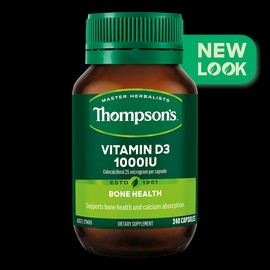Thompsons Vitamin D3 1000IU 240 Capsules