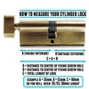 TSS Brass High Security TS007 1 Star Euro Thumbturn Cylinder
