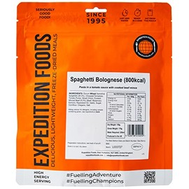 Spaghetti Bolognese | Freeze-Dried Camping & Hiking Food | High Energy Serving | 800kcal Meal