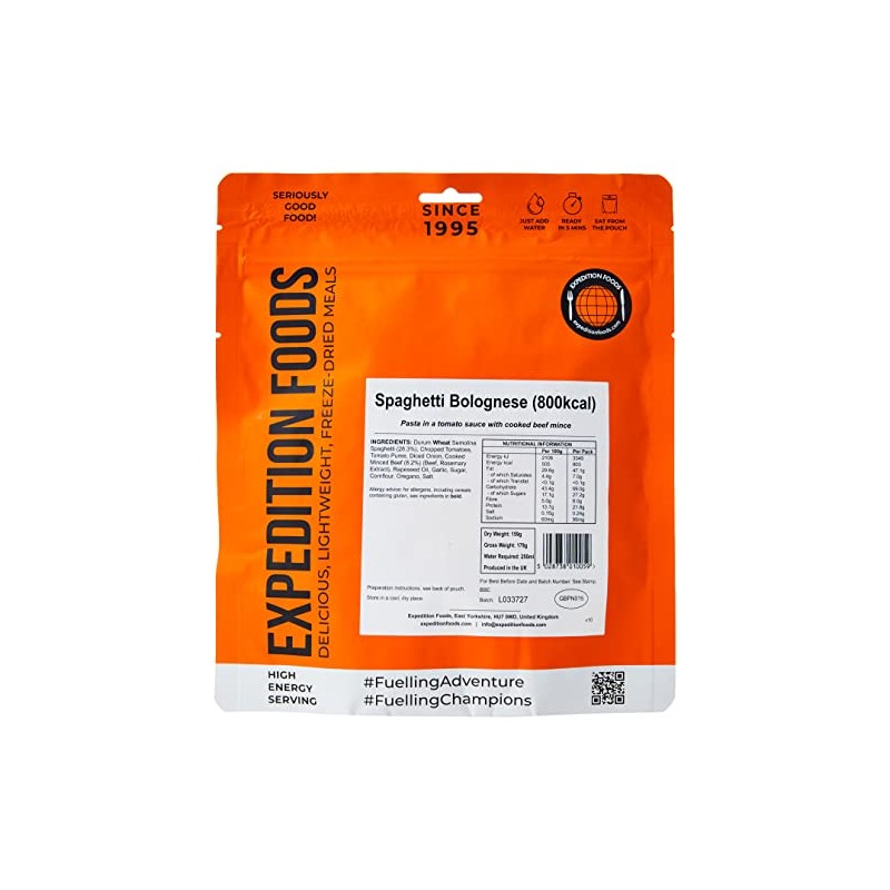 Spaghetti Bolognese | Freeze-Dried Camping & Hiking Food | High