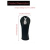 CHEZBABY Bull Terrier PU Leather Golf Club Covers Driver Headcovers