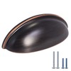 HOMOTEK 6 Pack Drawer Bin Cup Pulls Dresser Pulls for